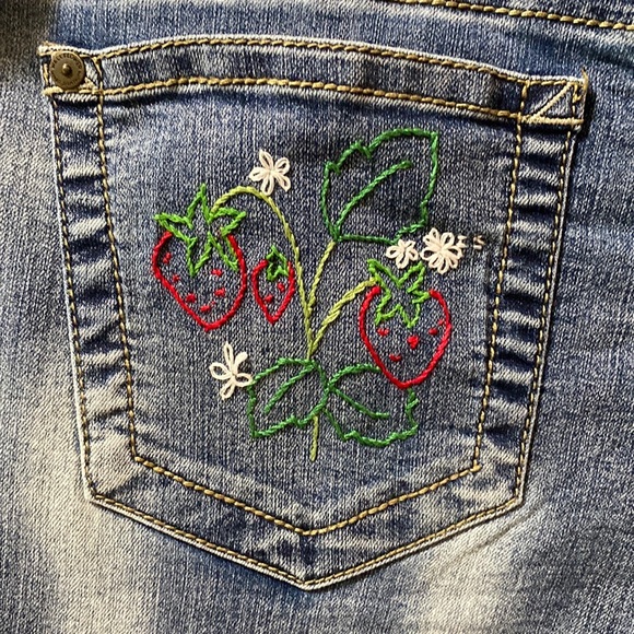 Wallflower Women’s Overalls. Size medium. Halloween:Strawberry Shortcake - Picture 2 of 8